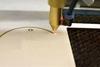 Laser Engraving on Wood - Laser Machine at work