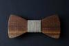 Handmade and laser engraved wooden bow tie