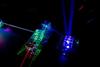 Laser UV Ultravioletto in laboratorio di fisica ottica