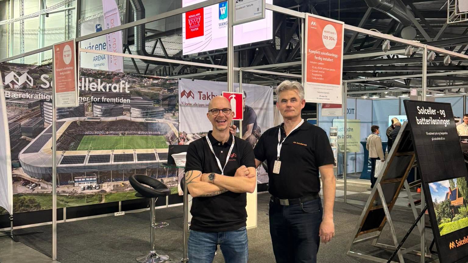 Petter og Tommy fra Takbytte klar for Boligmesse 2026