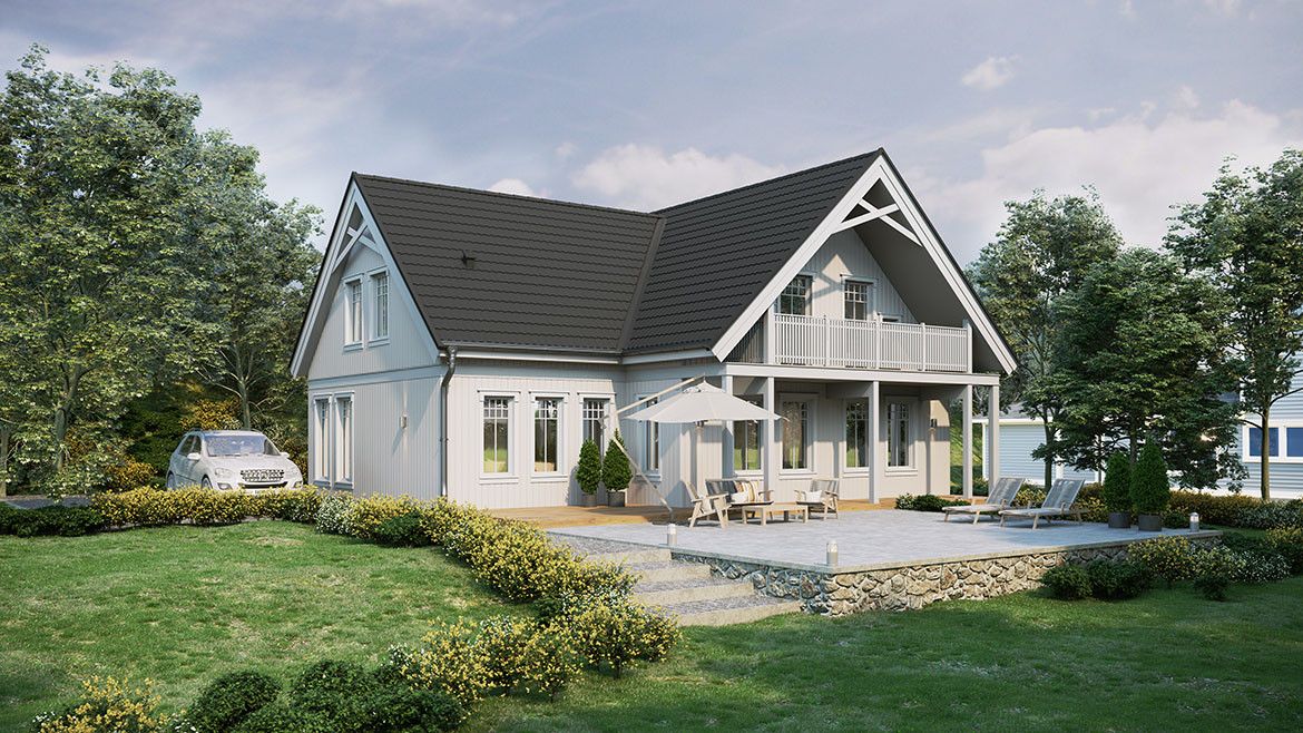 Enebolig med Zenda takstein