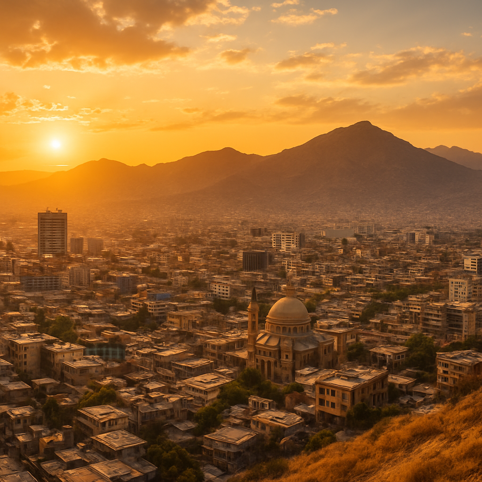 Panoramic city view