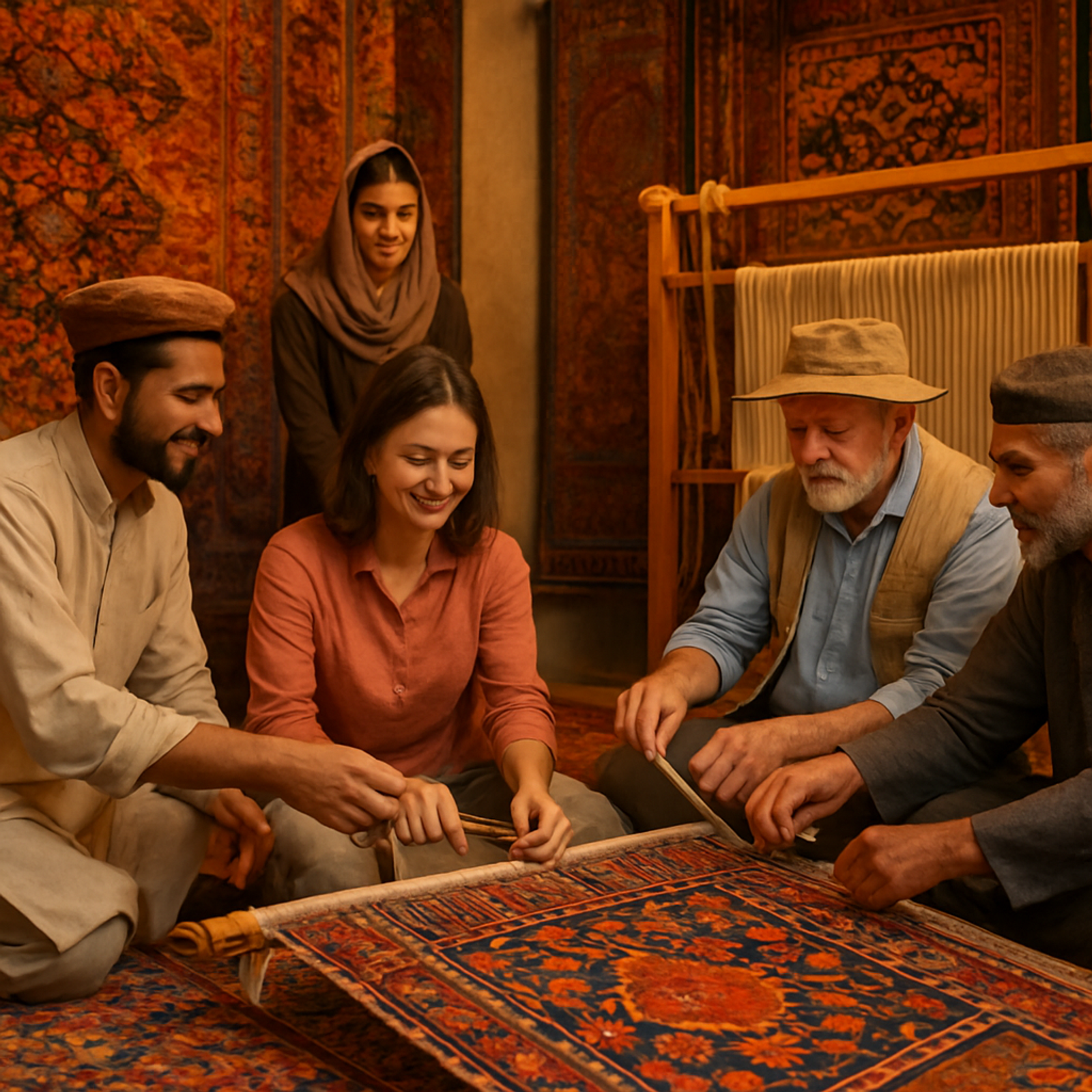 Carpet weaving