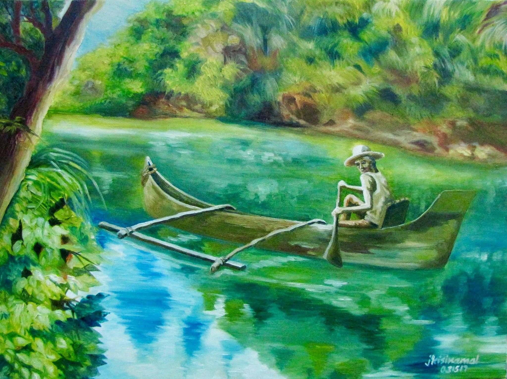 "Rowing on a Bright Sunny Day" 