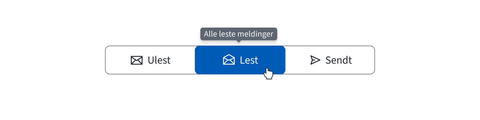 En toggle item med Tooltip som forklarer handlingen.