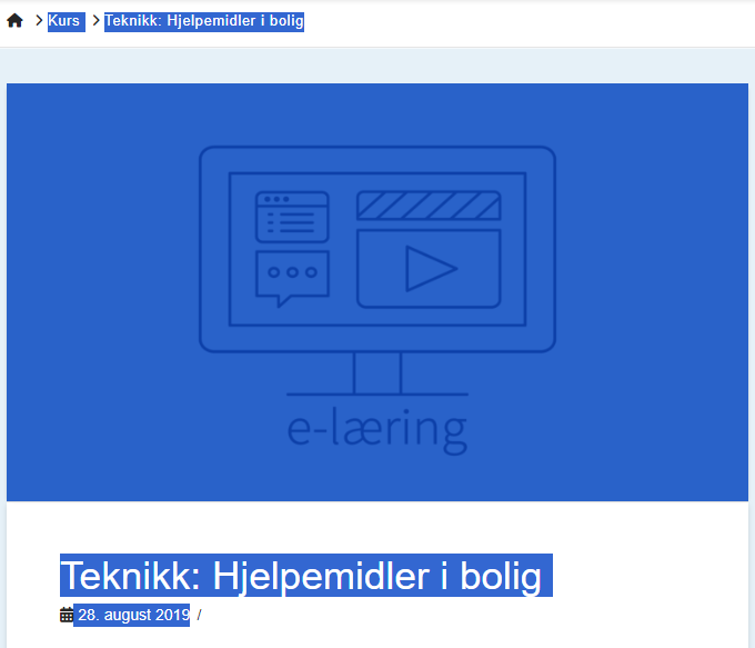 Et skjermbilde fra kunnskapsbanken.no