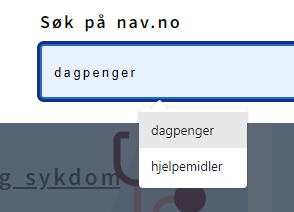 Tekstavstanden til forslag i tekstfelter blir ikke justert av bookmarklet'en.