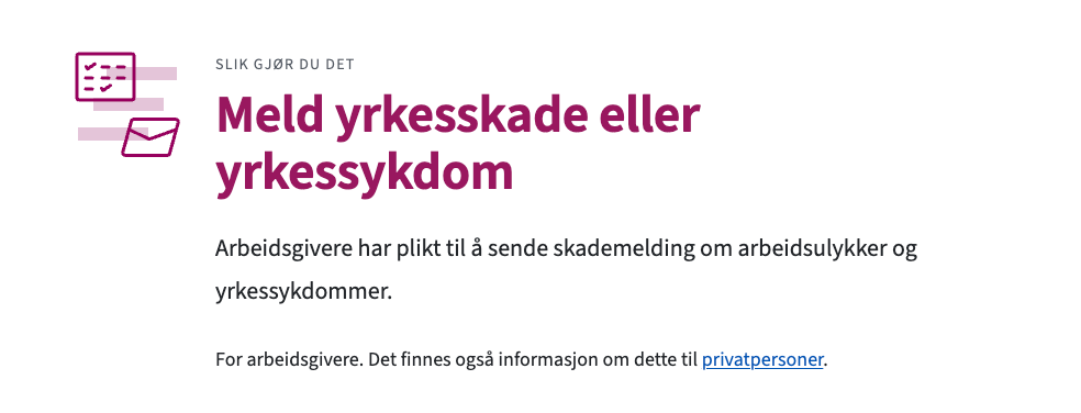 Skjermbilde av header