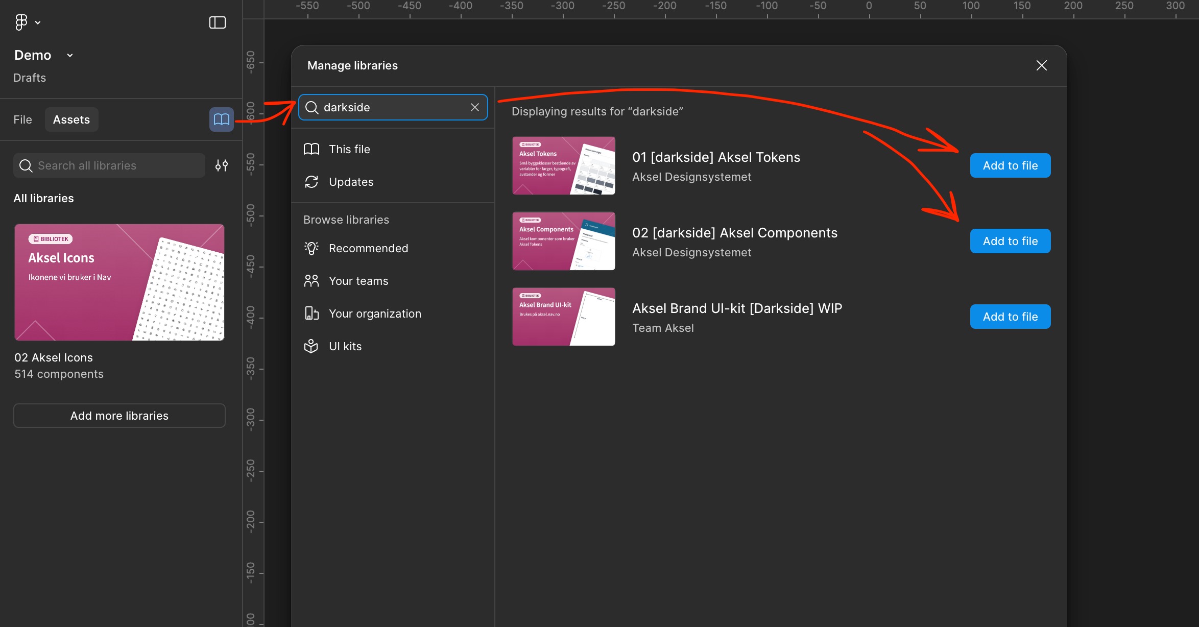 Ny versjon av Aksel i Figma
