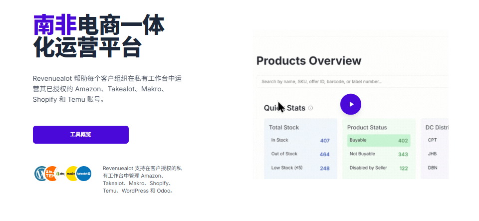 Revenuealot多店铺管理