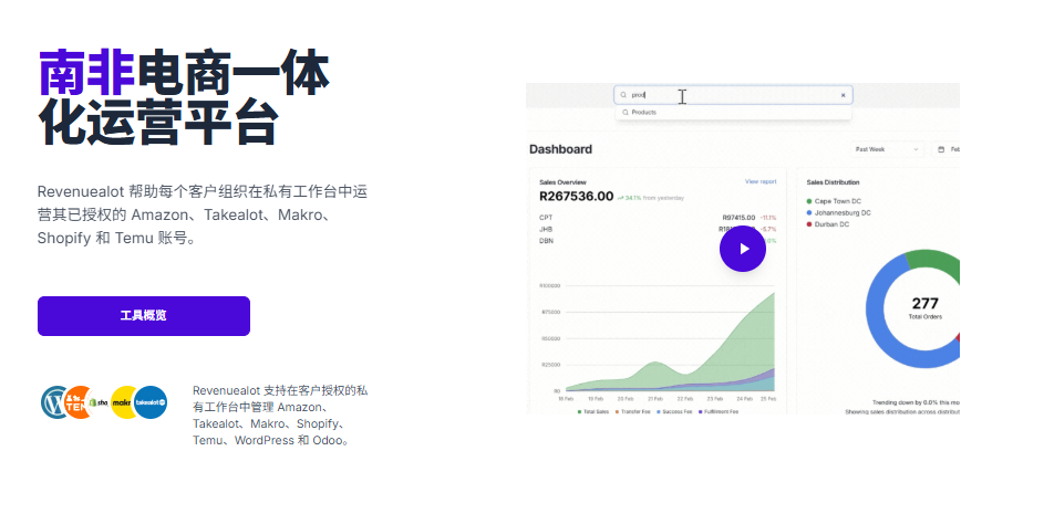 Revenuealot南非电商一站式数据分析与运营工具