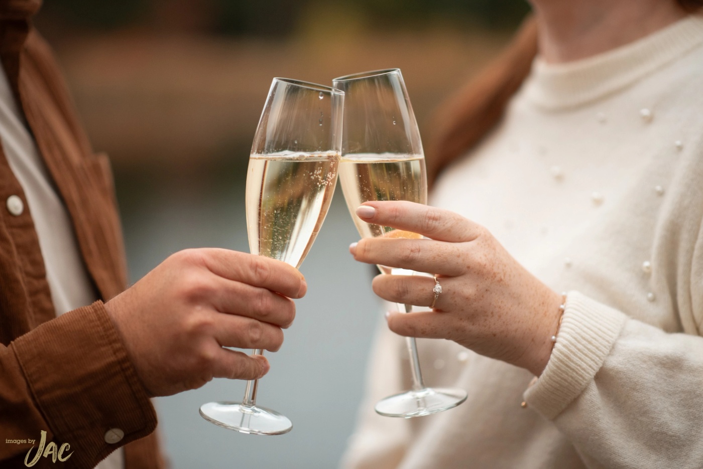 Couple celebrating