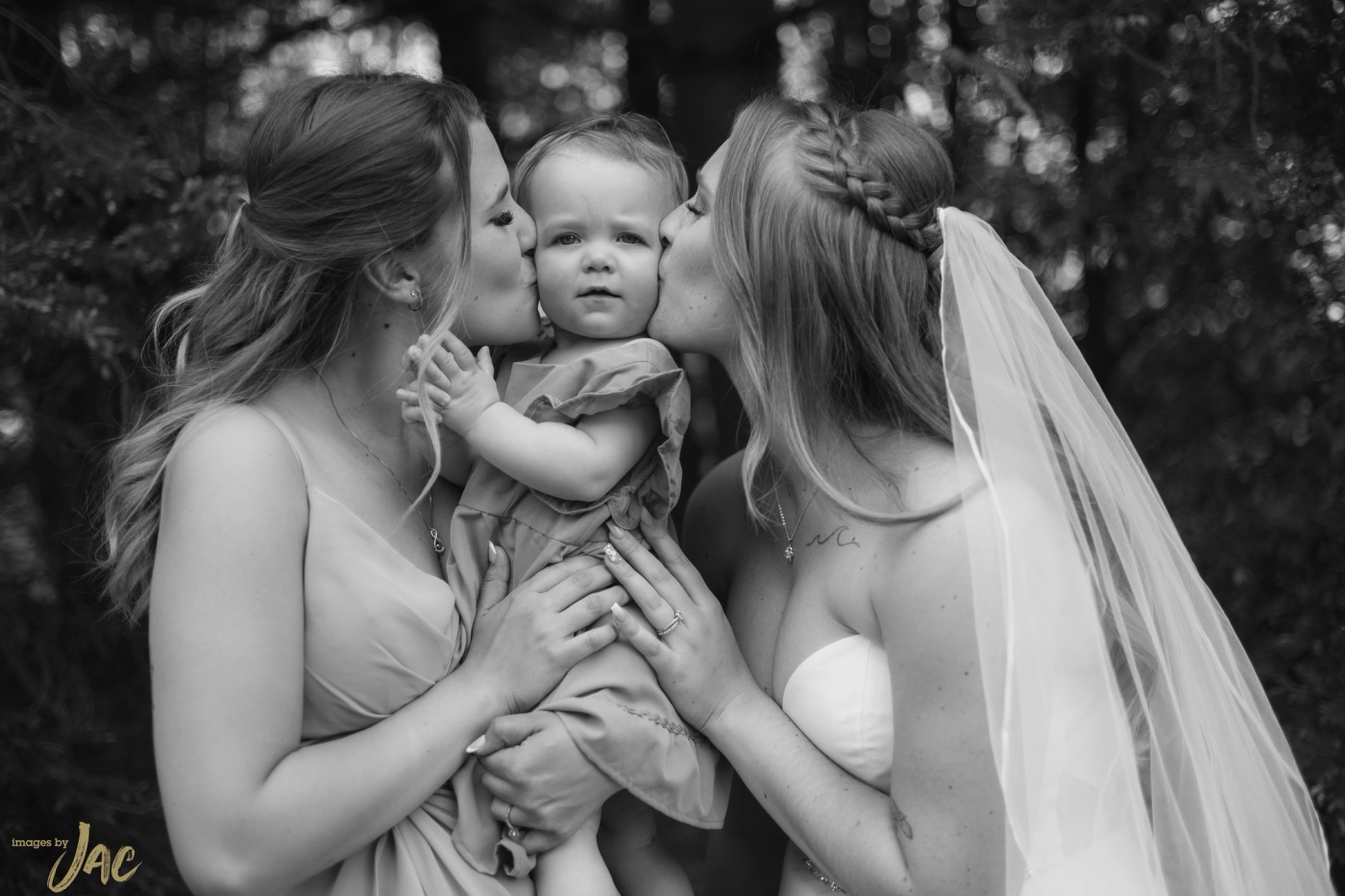 A candid moment from a wedding day