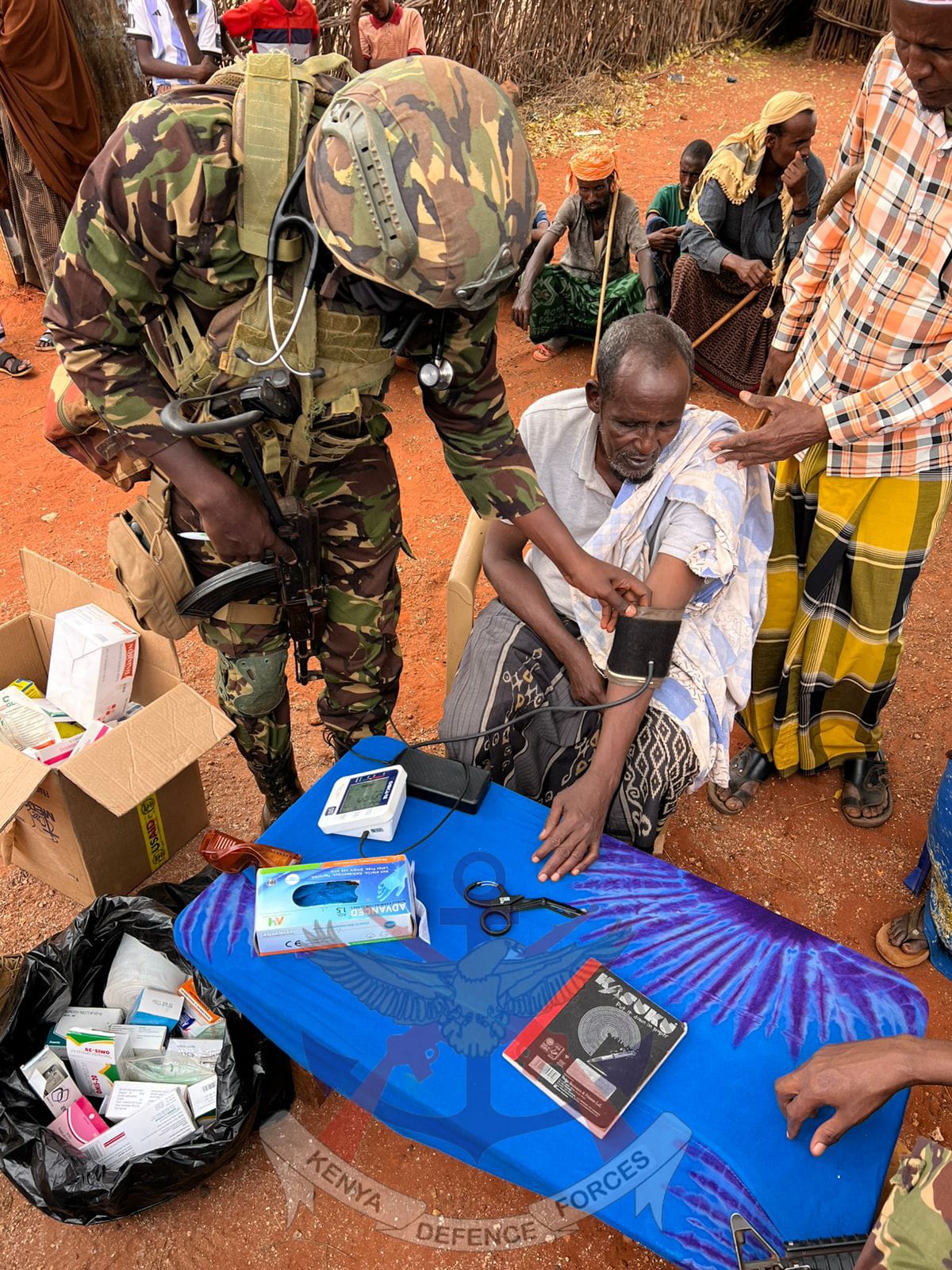 KDF provides free medical camp for Mandera residents 
