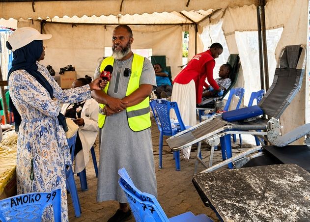 Blood Ambassador urges Kenyans to donate blood at Al Ameen mosque drive