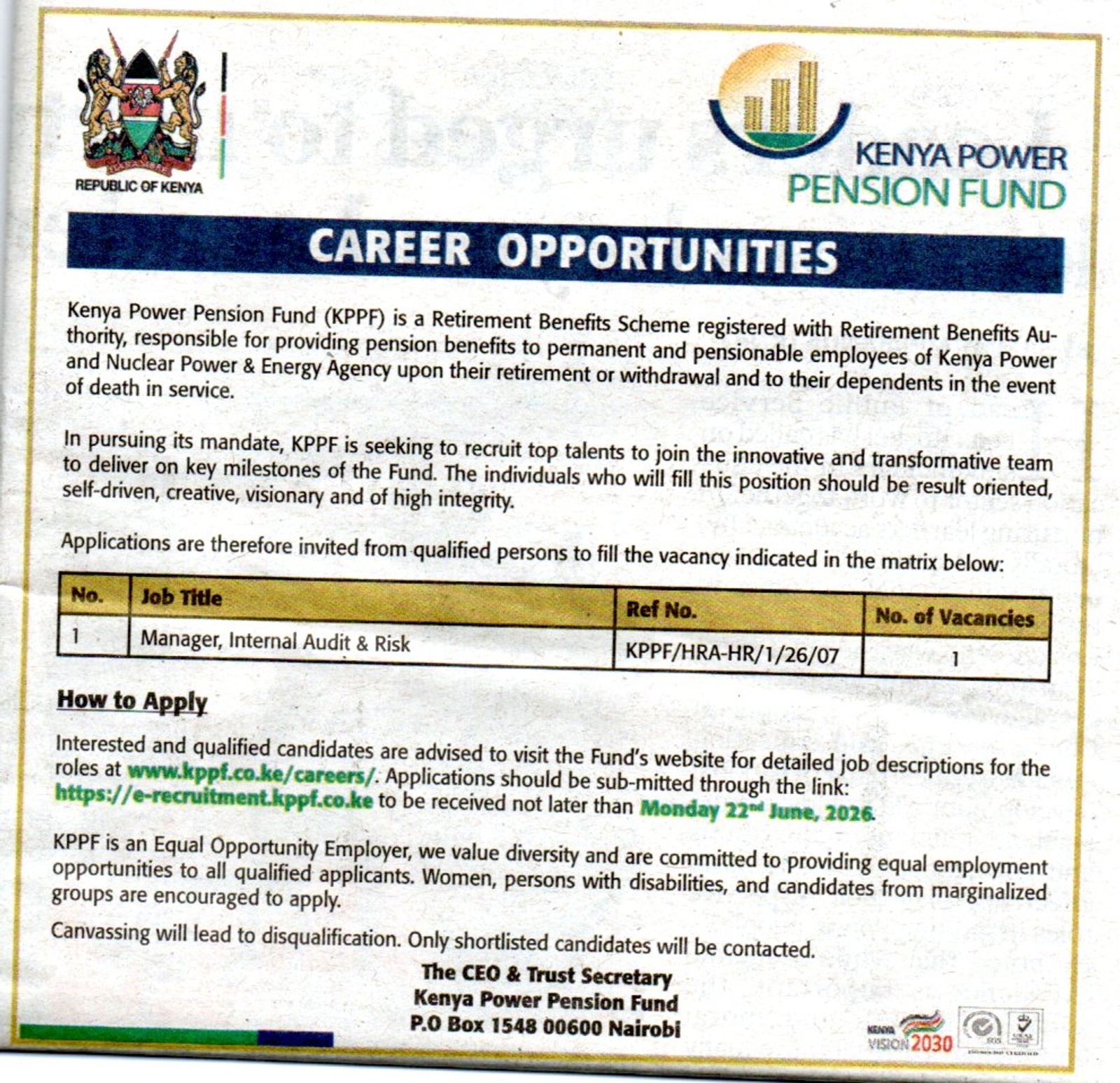 Kenya Power Pension Fund