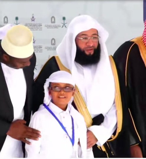 Muhammad Said Zamzam with the Imam of the Grand Mosque of Makkah Sheikh Badr al Turki