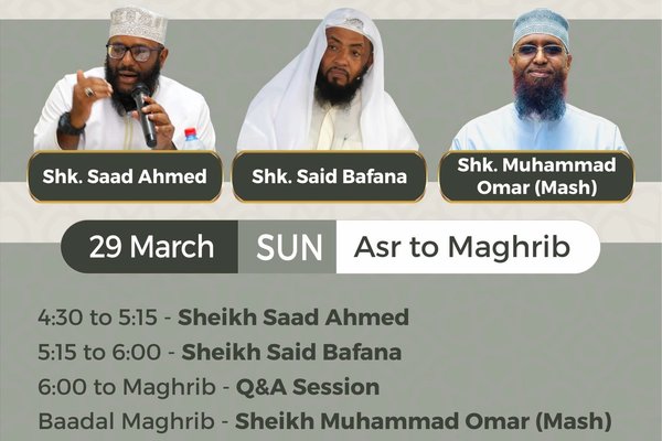 Da’wah session - Sunday, March 29th