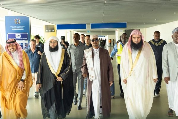 Imam of Masjid al-Haram Sheikh Badr Al-Turki arrives in Tanzania for first official visit
