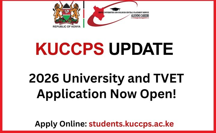 KUCCPS opens window for 2026 university admissions