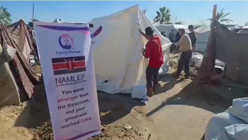 NAMLEF brings warmth to Gaza families amid harsh winter