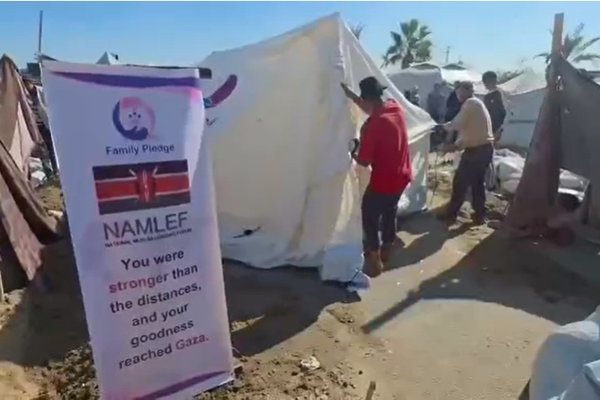 NAMLEF brings warmth to Gaza families amid harsh winter