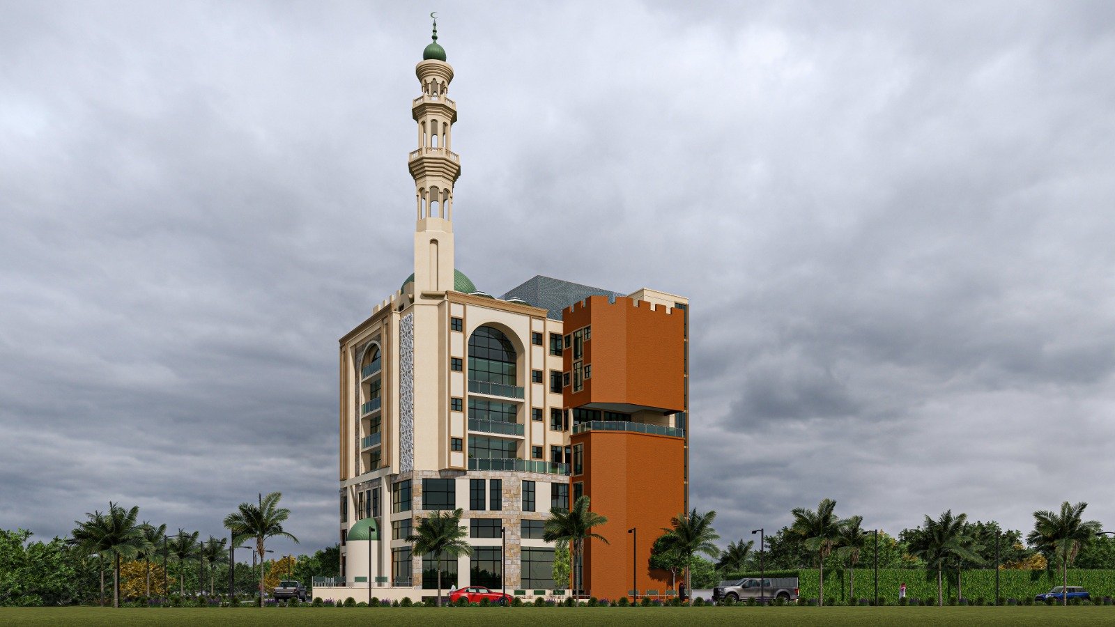 An artist impression of the Lang'ata Mosque