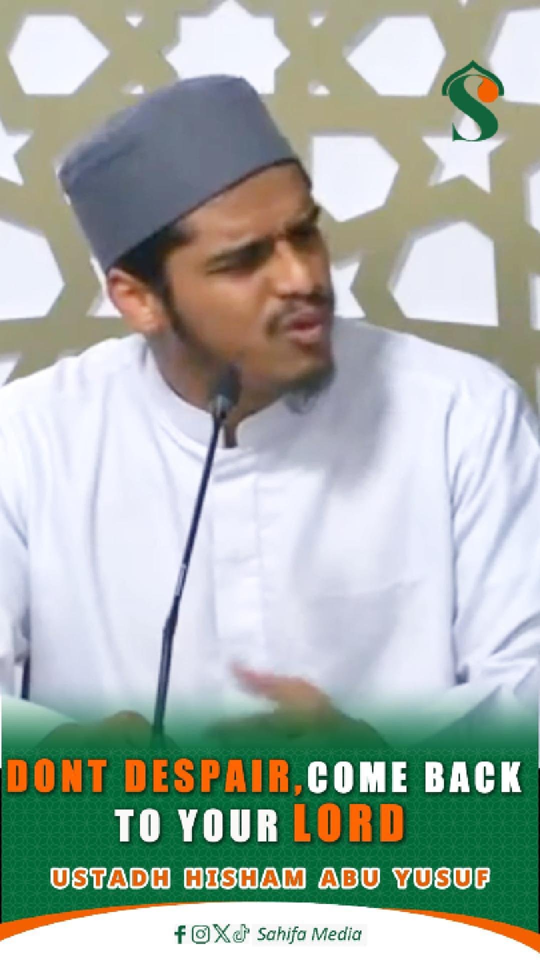 Don't despair, Come back to your Lord