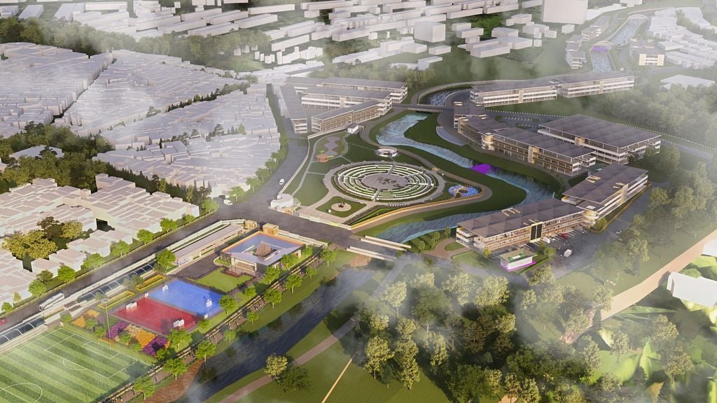 An aerial view of the proposed  Gikomba market