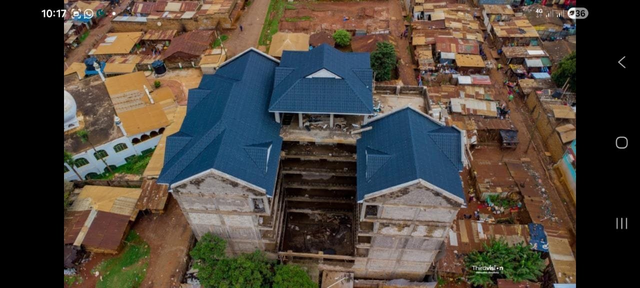 An aerial view of the Nyeri Wakf Project in Majengo