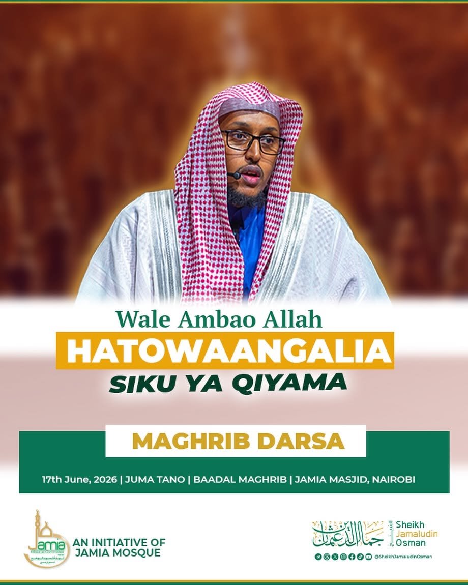 Maghrib Darsa at Jamia Masjid Nairobi