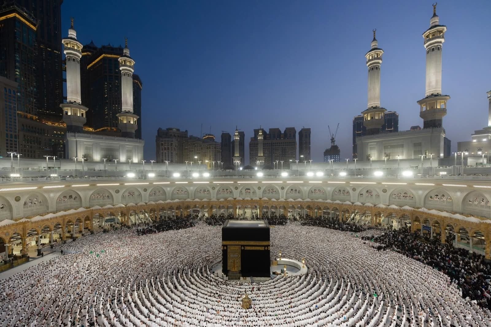 A view of the grand mosque in Makkah during Ramadhan