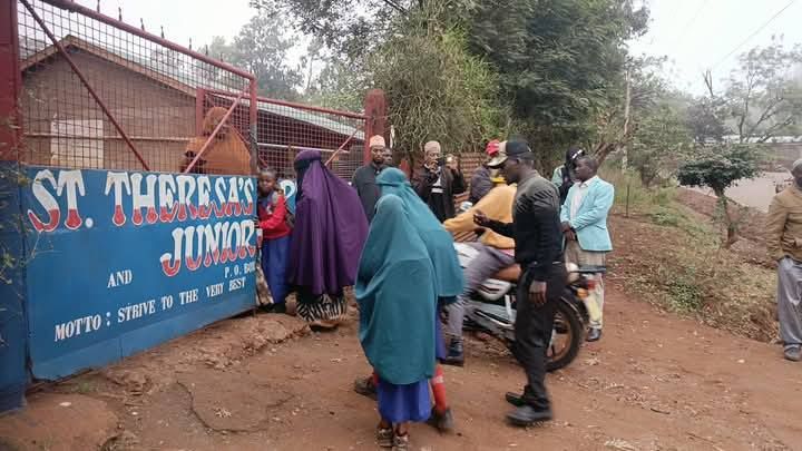 Marsabit parents protest hijab ban at St Theresa Primary School