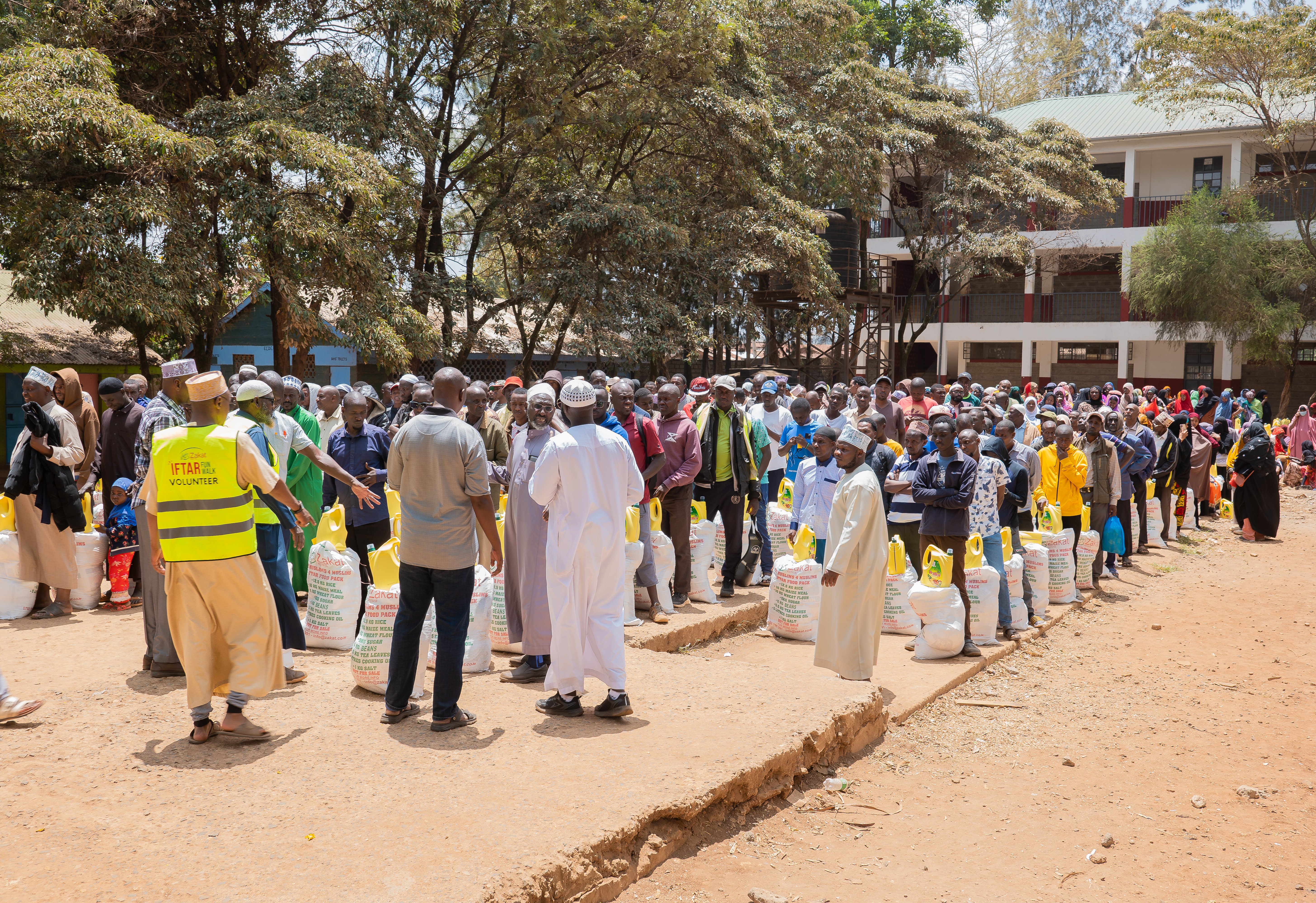 A Ramadhan food distribution exercise by Zakat Kenya