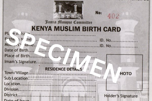 GUIDE TO OBTAINING A KENYA MUSLIM BIRTH CARD