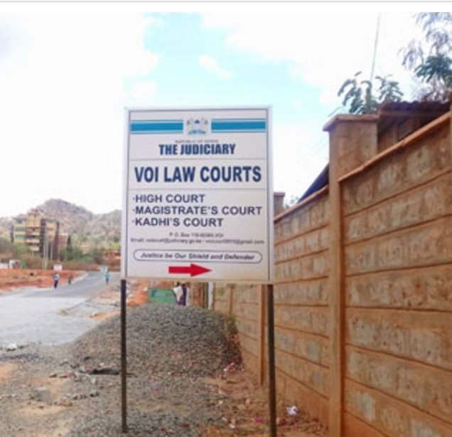 Entrance to the Voi Law courts
