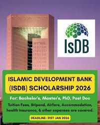 Islamic Development Bank opens 2026 scholarship applications