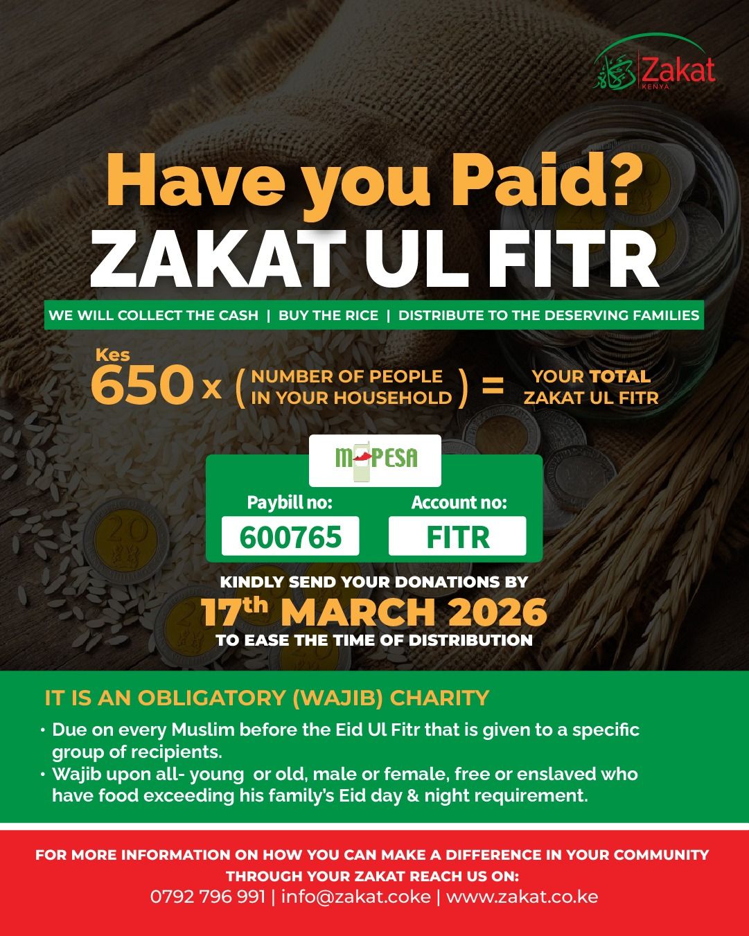 Zakatul Fitr: What you need to know 