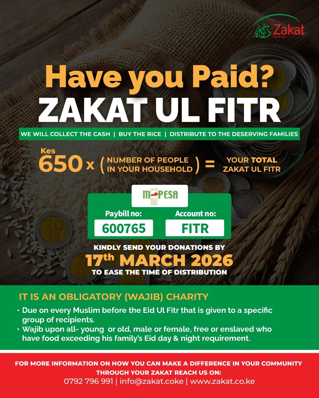 Zakatul Fitr: What you need to know 