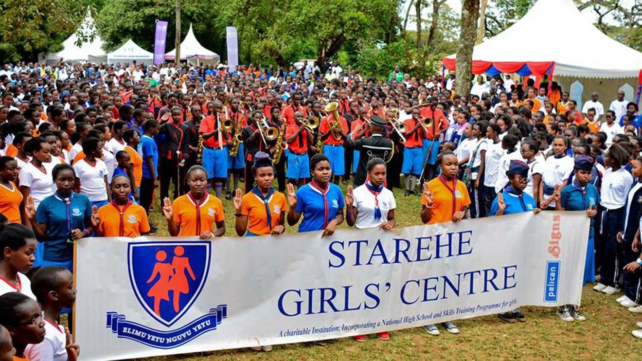 Students from Starehe Girls Centre in Nairobi