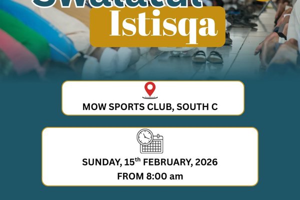 Istisqa prayers to be held in Nairobi amid prolonged dry spell