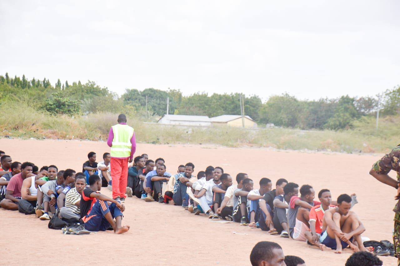 Youth from Garissa during the KDF recruitment exercise