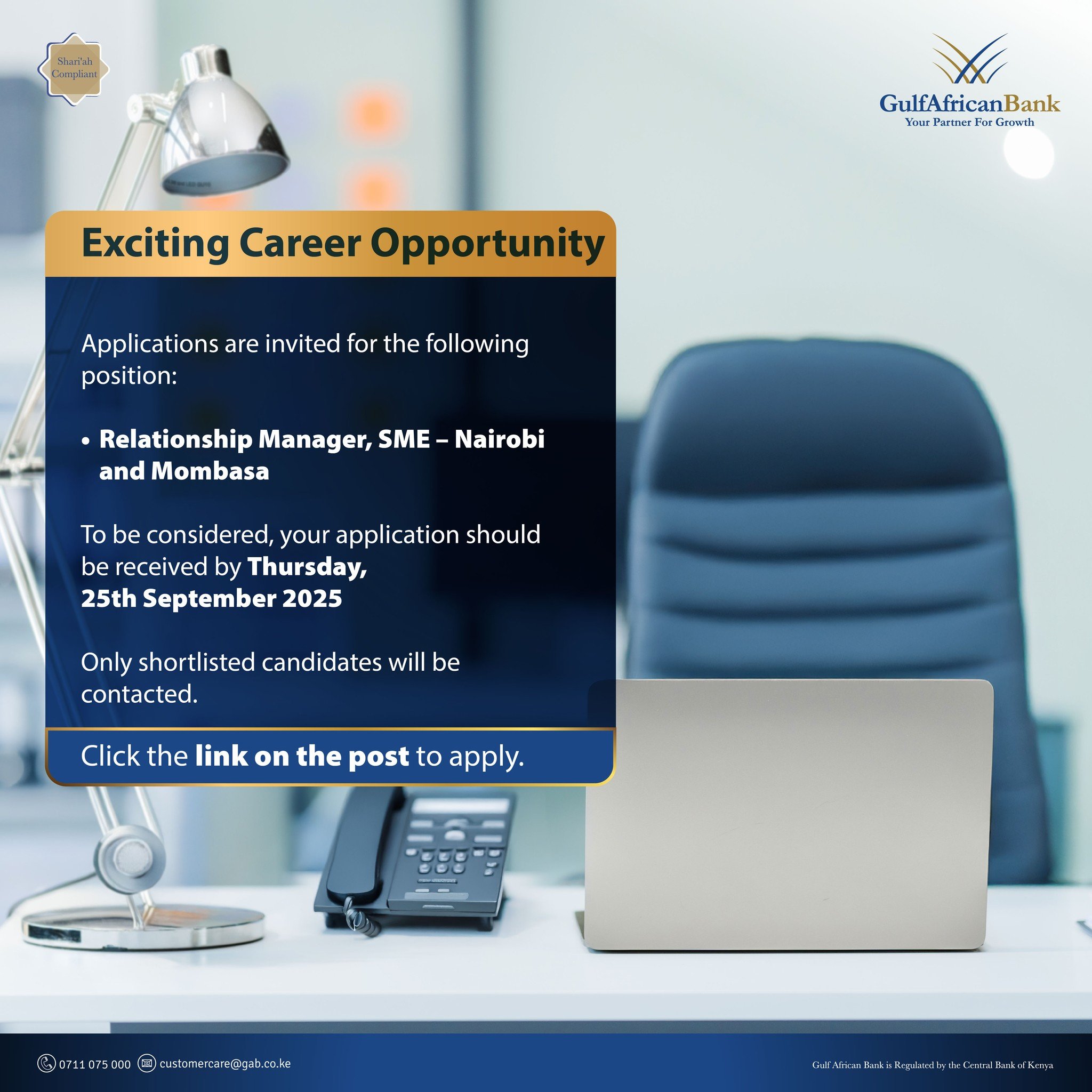 Relationship Manager-Gulf African Bank