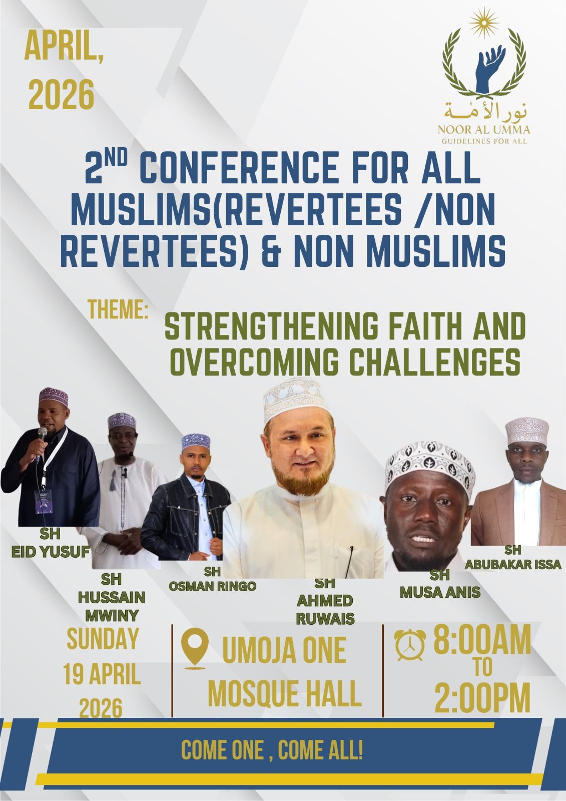 2nd Conference for All Muslims(Revertees/Non Revertees) & Non Mulims