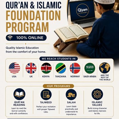 Qur'an & Islamic Foundation Program – Enroll Your Child Today