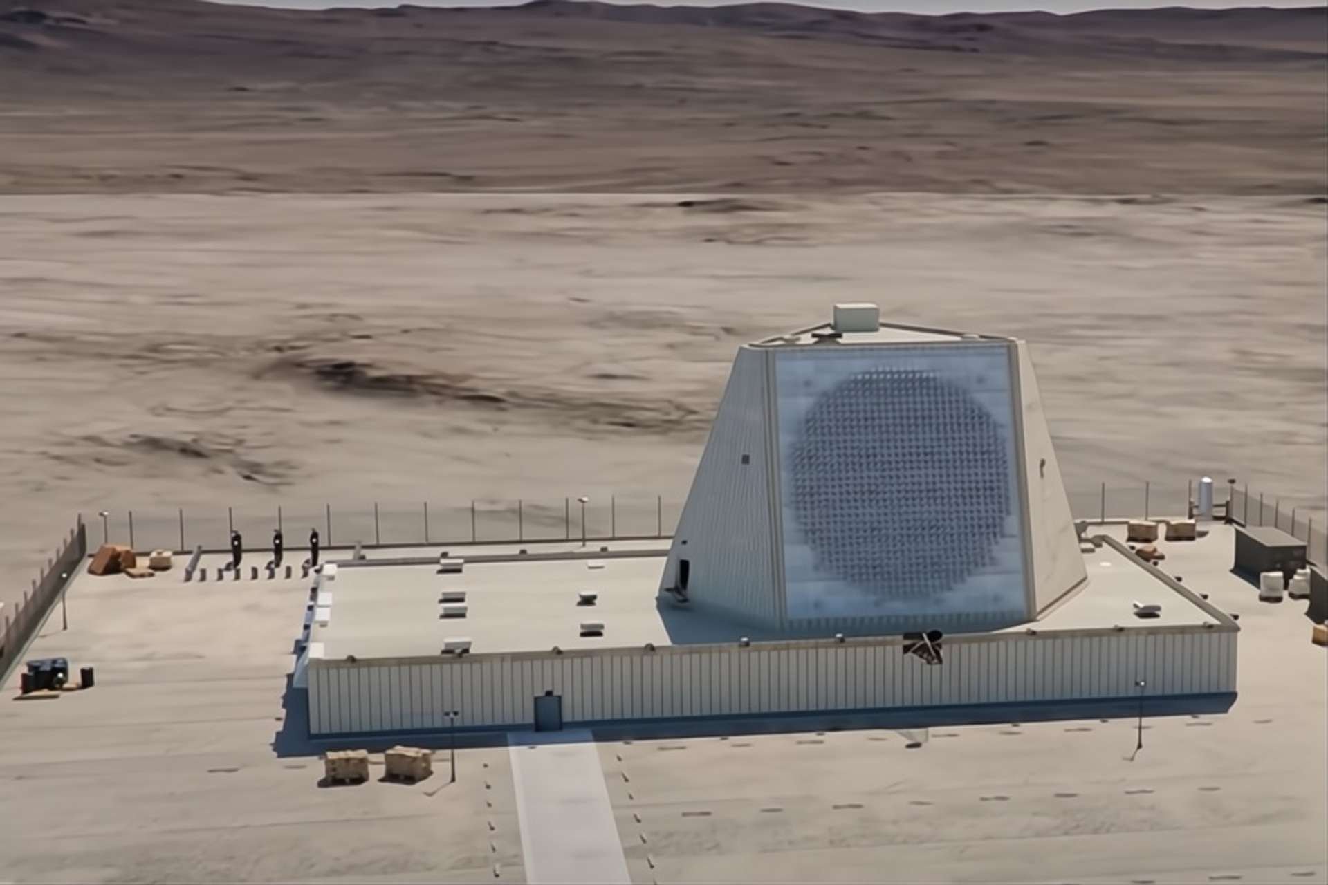 The US radar which was damaged during the attack