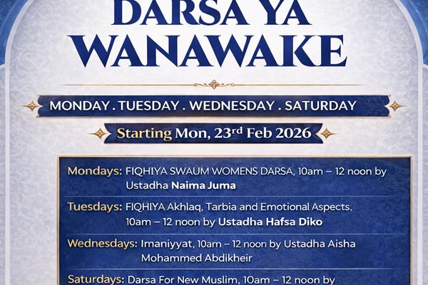 Darsa ya Wanawake – Women’s Religious Education Program