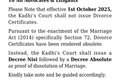 Protests over directive to Kadhi’s Courts to stop issuing divorce certificates