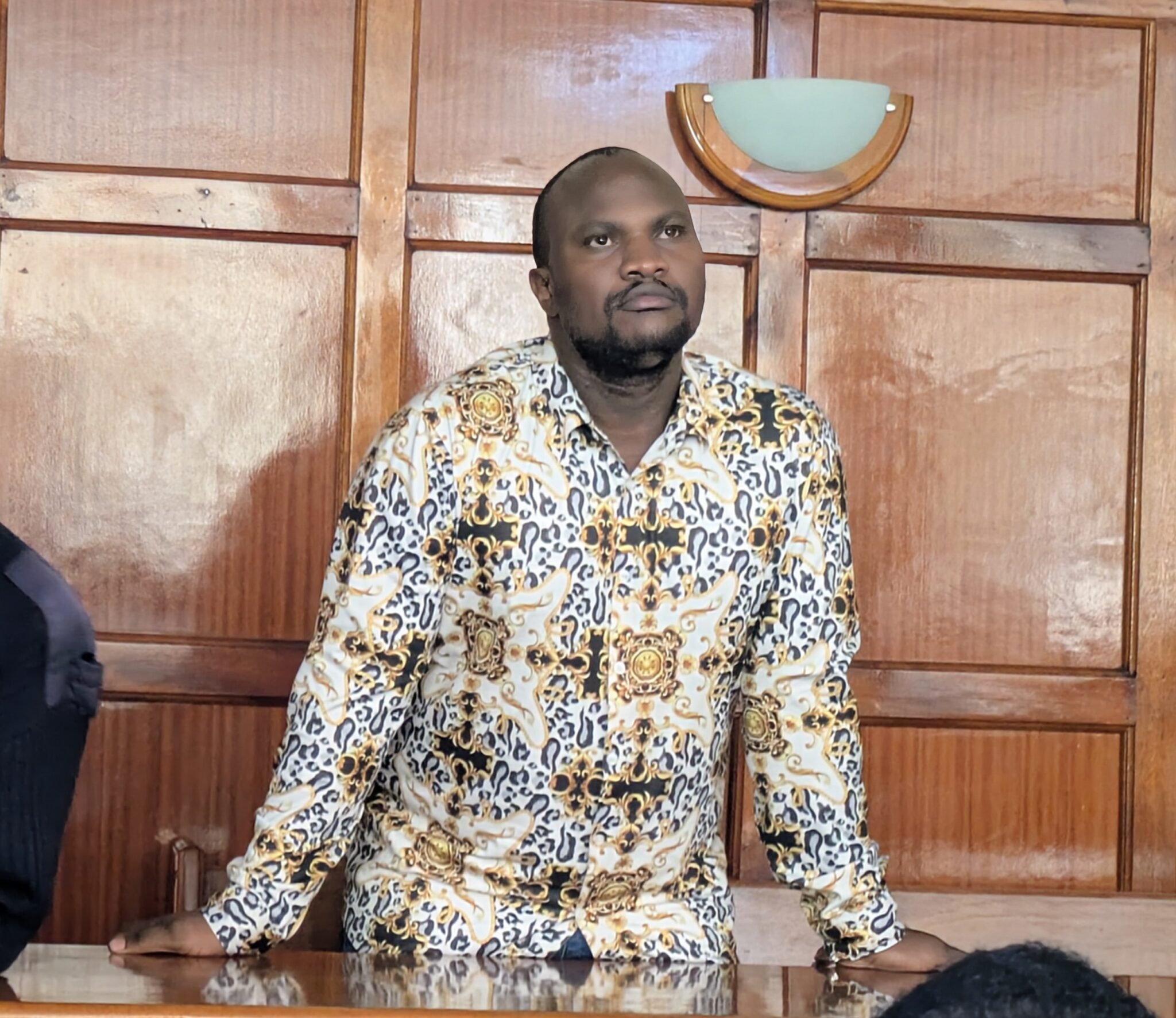 Charles Ngulungu Kauwi during his appearance in court