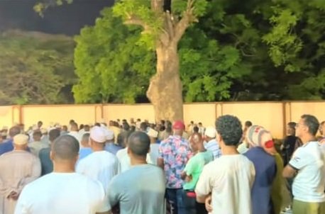 Mourners attending the burial of Khadija Karim at the Kikowani cemetery in Mombasa on Sunday January 11, 2026